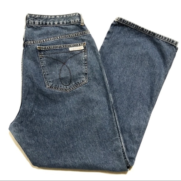 Vintage CK High Rise Slim Bootcut Mom Jeans Double Stone - Picture 10 of 10